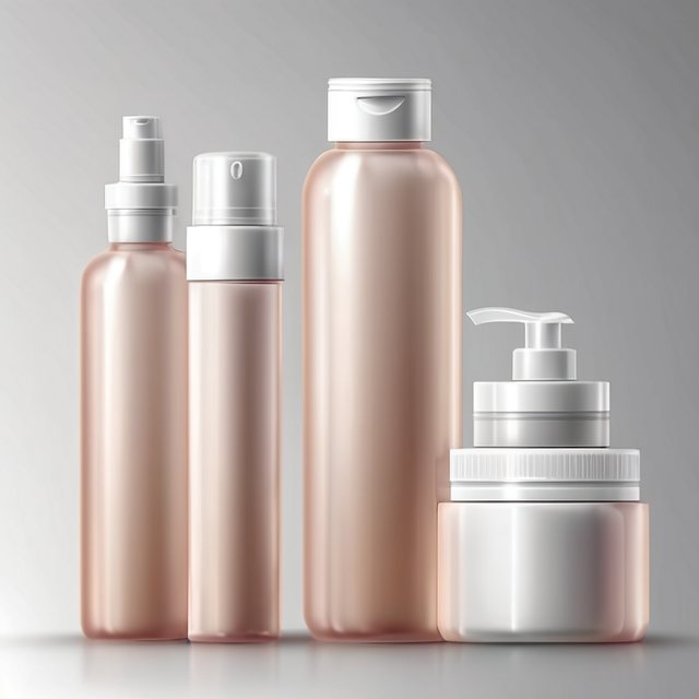 化妆品塑料瓶和罐子